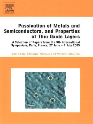 cover image of Passivation of Metals and Semiconductors, and Properties of Thin Oxide Layers